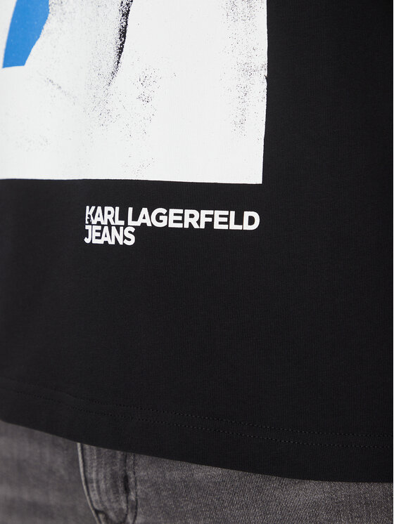 KARL LAGERFELD KARL LAGERFELD T-shirt A2M17036 Crna Regular Fit