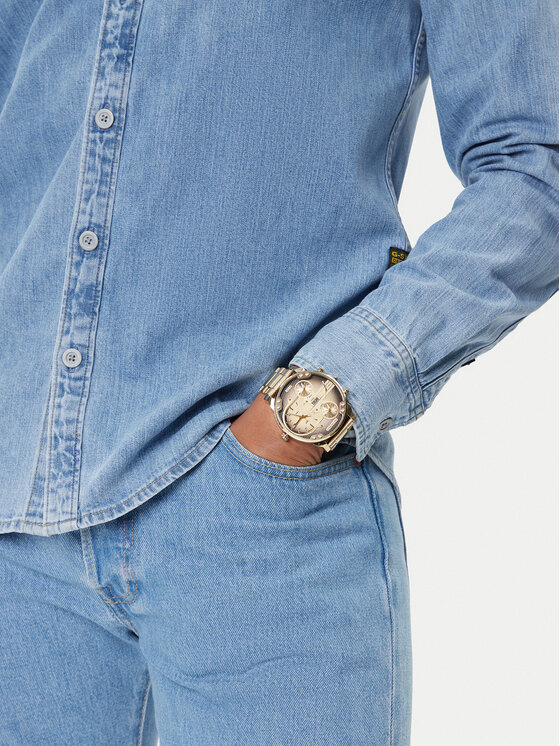 Diesel Diesel Часовник Mr. Daddy Slim DZ7490 Златист