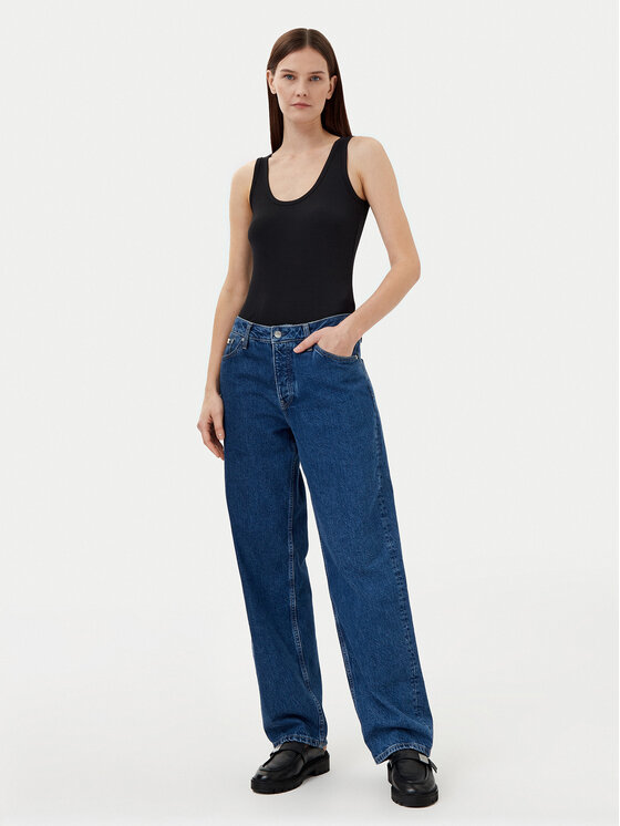 Calvin Klein Calvin Klein Top K20K208246 Czarny Slim Fit