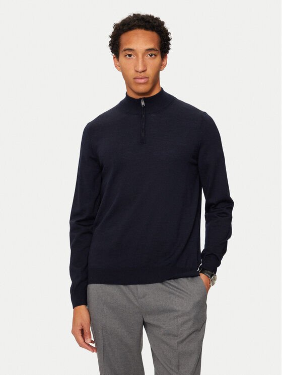 BOSS Boss Sweater Ebenji 50528300 Sötétkék Regular Fit