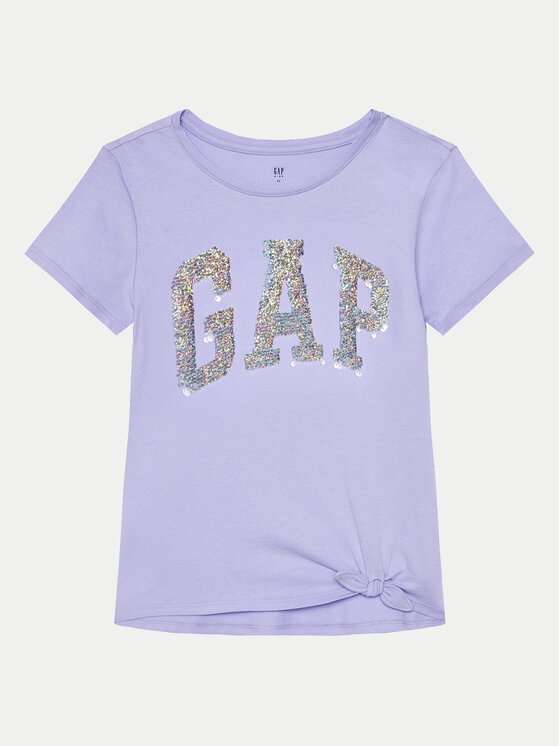 Gap Gap Marškinėliai 886009 Violetinė Regular Fit