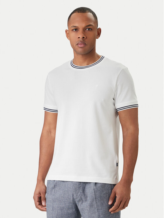 JOOP! Tricou Jose 30101942 Alb Regular Fit