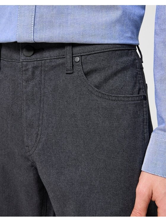 Wrangler Wrangler Spodnie materiałowe GREENSBORO Szary Regular Fit