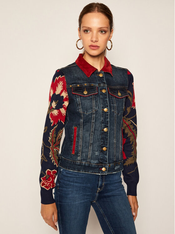 Desigual Giacca di jeans Akra Leuka 20WWED13 Blu scuro Regular Fit •  Modivo.it