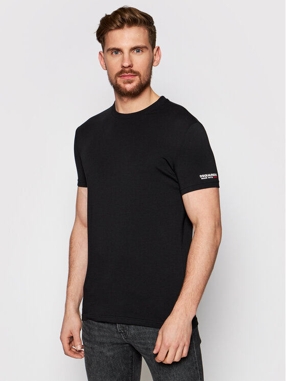Dsquared2 Underwear T Shirt D9M203520 Schwarz Regular Fit Modivo