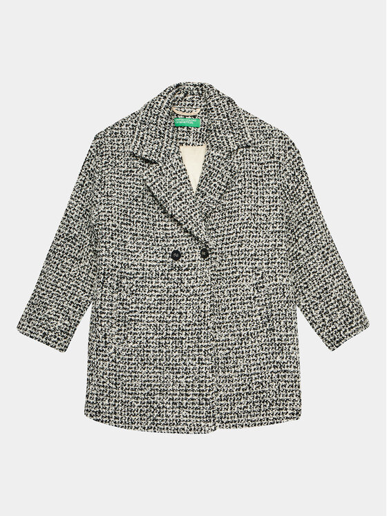 United Colors Of Benetton United Colors Of Benetton Wollmantel 2I20CN041 Grau Regular Fit