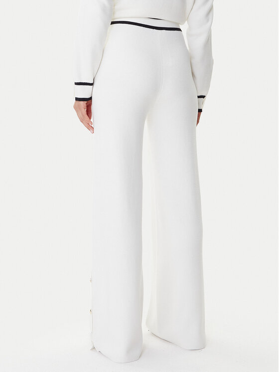 Liu Jo Sport Liu Jo Sport Pantaloni tricotați TF5252 MS59L Écru Regular Fit