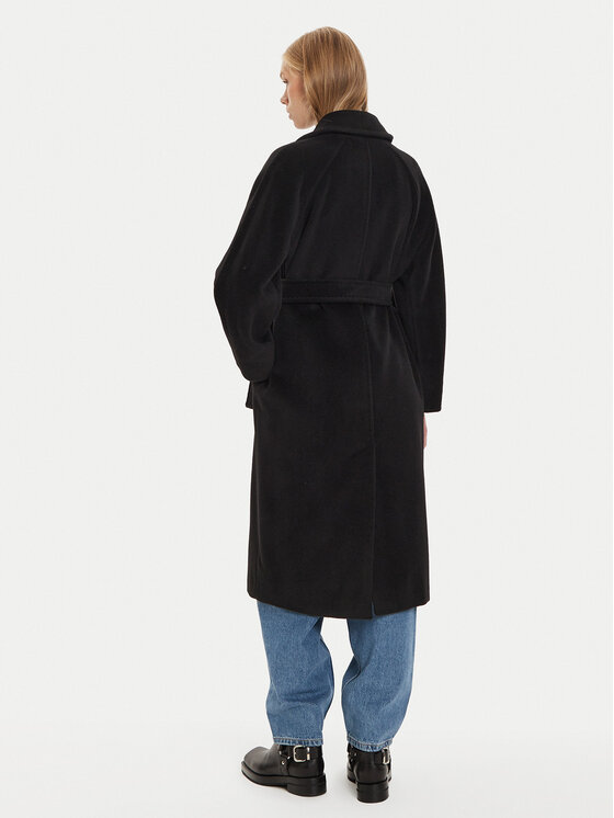 Marella Marella Cappotto di lana Dede 2423016082 Nero Regular Fit