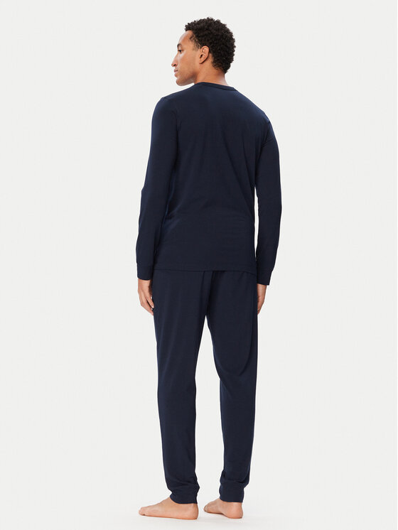 Tommy Hilfiger Tommy Hilfiger Piżama UM0UM04006 Granatowy Slim Fit