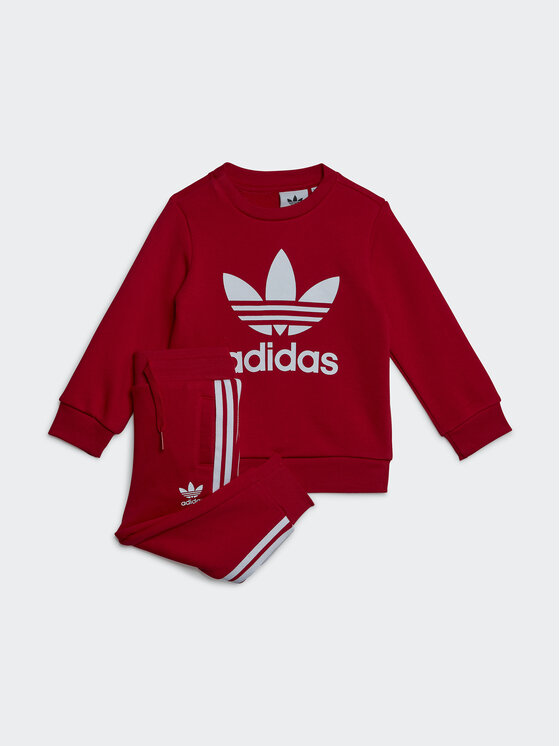 Adidas Trenerka Crew Sweatshirt Set IB8665 Crvena Regular Fit