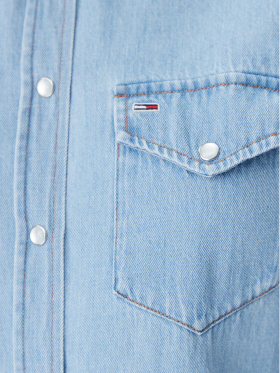 Tommy Jeans Tommy Jeans Sukienka jeansowa DW0DW20111 Niebieski Regular Fit