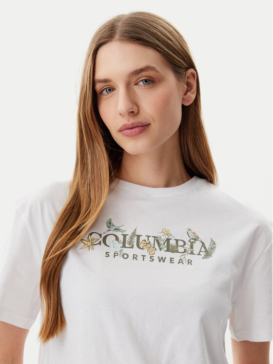Columbia Columbia T-shirt Rolling Bend™ 2119991 Bijela Regular Fit