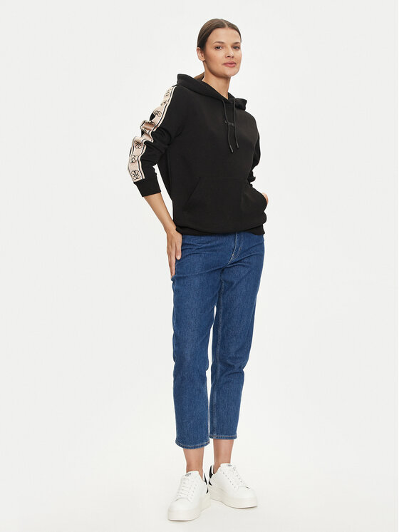 Guess Guess Μπλούζα V4YQ11 KB3P2 Μαύρο Regular Fit