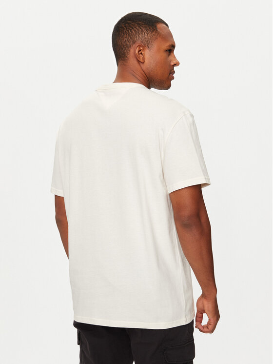 Tommy Jeans Tommy Jeans T-krekls DM0DM19690 Balts Regular Fit