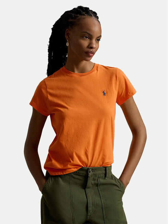 Polo Ralph Lauren Polo Ralph Lauren T-Shirt 211B14605001 Πορτοκαλί Classic Fit