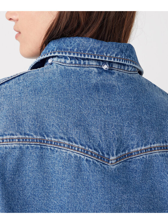 Wrangler Wrangler Kurtka jeansowa 112321132 Niebieski Regular Fit