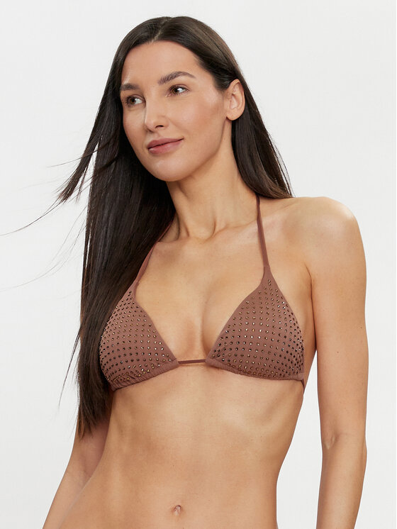 Női Bikini felső Guess, Méret: XS, Barna, E4GJ07 KC5Z0