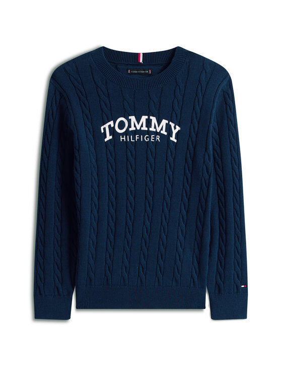 Tommy Hilfiger Tommy Hilfiger Sweater KG0KG08953 Sötétkék Regular Fit