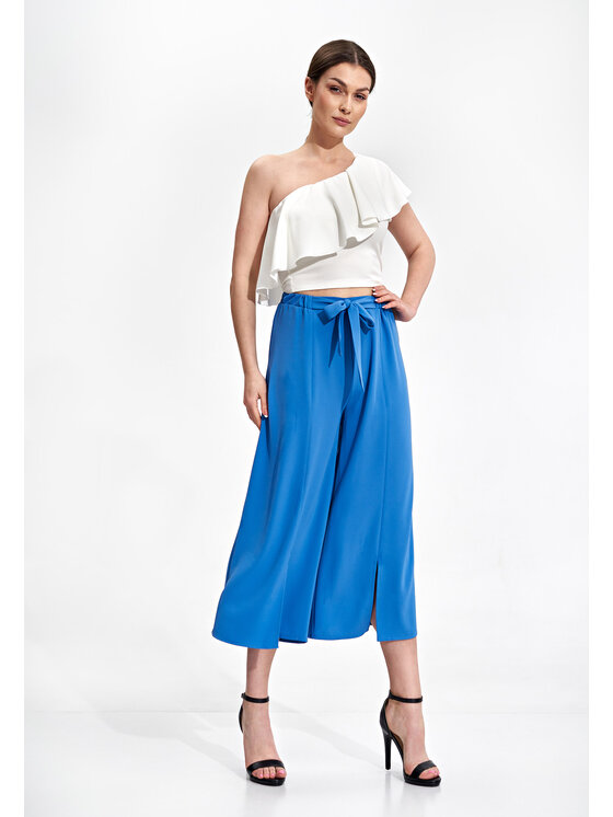 FIGL FIGL Dámske nohavice M860 Modrá Regular Fit