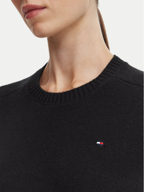 Tommy Hilfiger Tommy Hilfiger Πουλόβερ WW0WW51432 Μαύρο Regular Fit