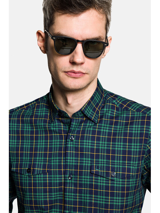Lancerto Lancerto Koszula Kelly KO073222000012 Zielony Slim Fit