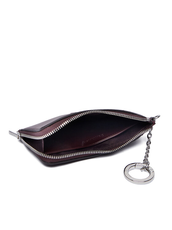 Calvin Klein Calvin Klein Etui pentru chei Bold Ck L Zip Cardcase LV04F1280G Vișiniu