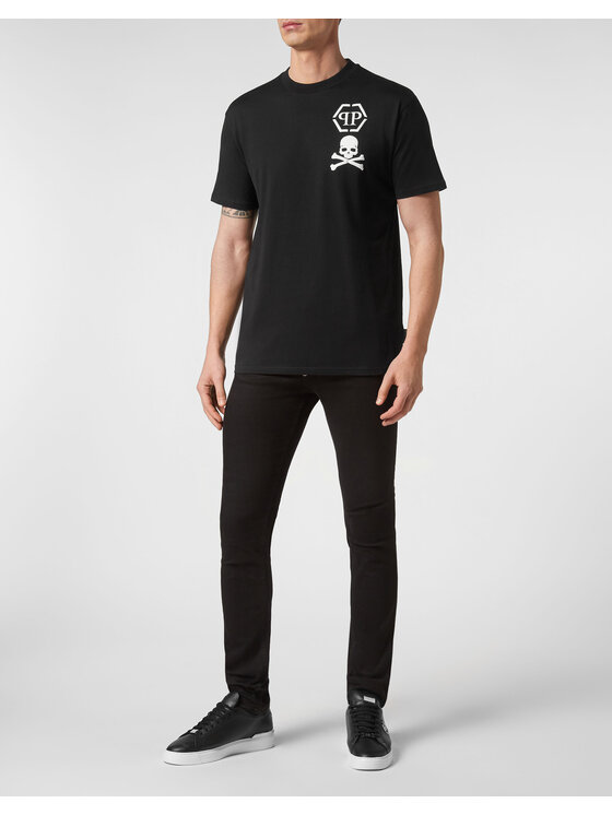 PHILIPP PLEIN PHILIPP PLEIN T-Shirt 22831 Czarny Regular Fit