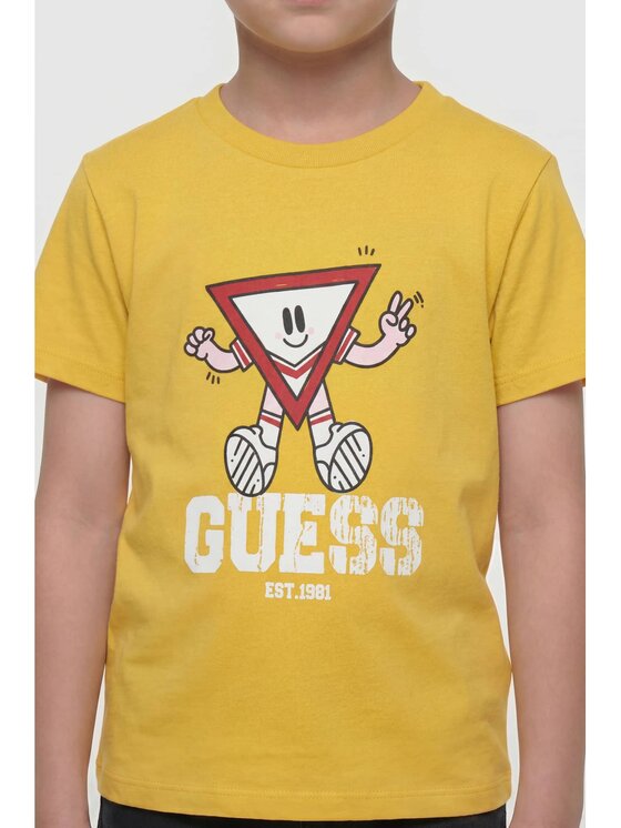 Guess Kids Guess Kids T-Shirt 183053 Žlutá Classic Fit