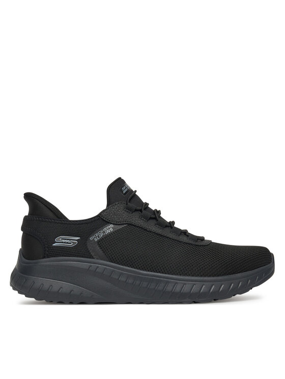 Skechers Męskie Sneakersy, rozmiar 44, Czarne, SLIP INS BOBS SPORT SQUAD 118303 BBK