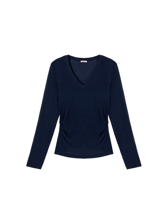 Oltre Oltre T-shirt G080J104973N034 Blu Slim Fit