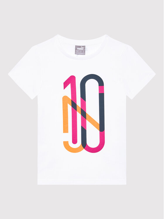 Puma Puma T-Shirt NEYMAR JR Flare Graphic 605615 Weiß Regular Fit