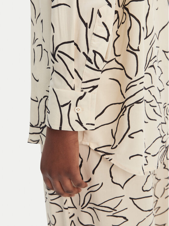 Seafolly Seafolly Πουκάμισο Hothouse Flowers 55648-TO Εκρού Relaxed Fit