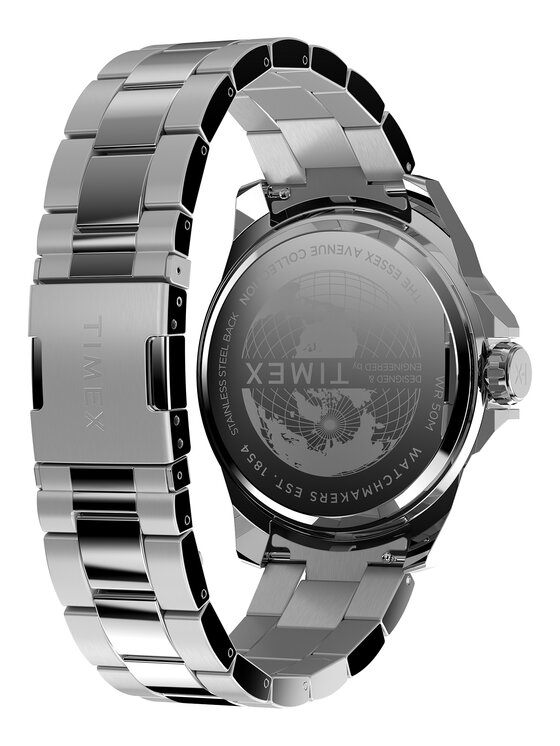 Timex Timex Zegarek TW2W92700 Srebrny