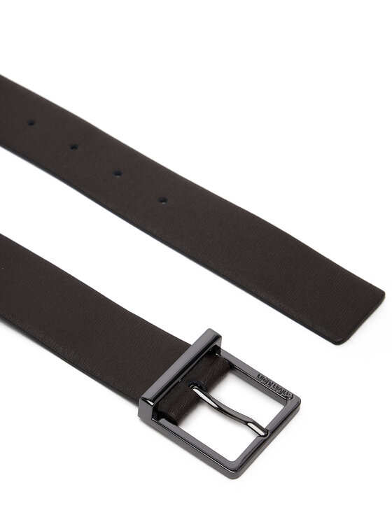 Calvin Klein Calvin Klein Pasek Sleek Square Tex 35Mm K50K512837 Brązowy