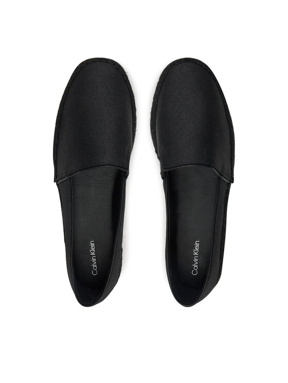 Calvin Klein Calvin Klein Εσπαντρίγιες Flat Espadrille - Jacq HW0HW02467 Μαύρο