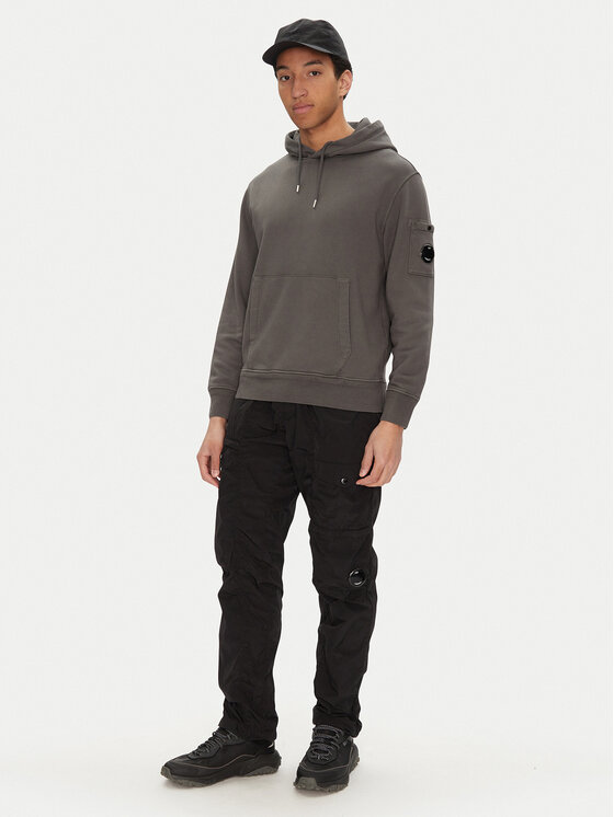 C.P. Company C.P. Company Kalhoty z materiálu 18CMPA063A005904G Černá Regular Fit
