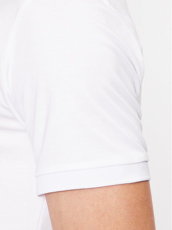 EA7 Emporio Armani EA7 Emporio Armani Тениска с яка и копчета 8NPF13 PJRGZ 1100 Бял Regular Fit