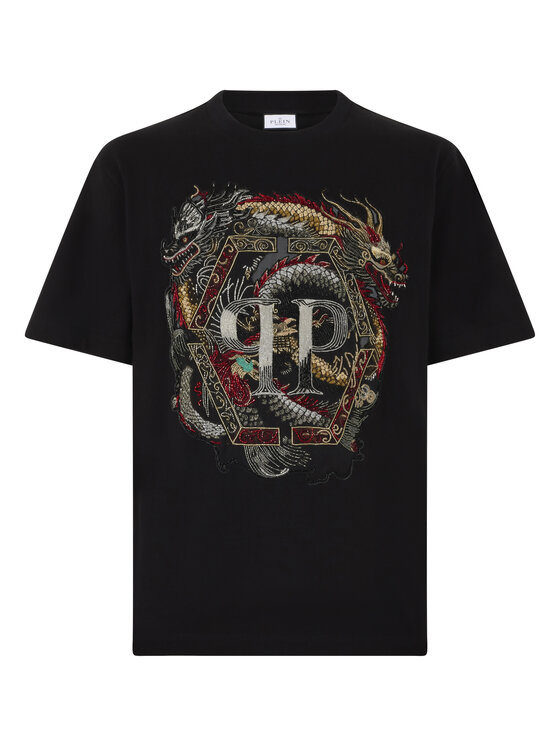 PHILIPP PLEIN PHILIPP PLEIN T-Shirt 29742 Czarny Regular Fit