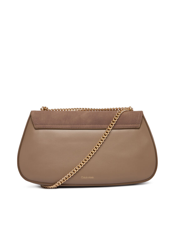 Calvin Klein Calvin Klein Τσάντα Ck Conv Chain Brushed Medium Bag LV04F3407G Μπεζ