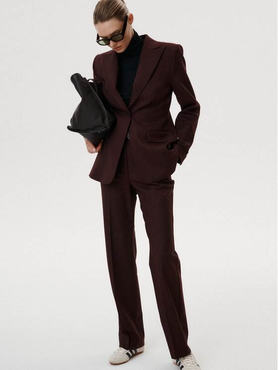 MARI PRETI MARI PRETI Giacca da abito Serene Bordeaux Slim Fit