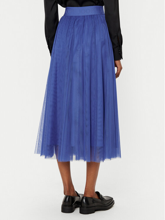 JOOP! JOOP! tylová sukně 58 JW222S118 30032531 Modrá Regular Fit