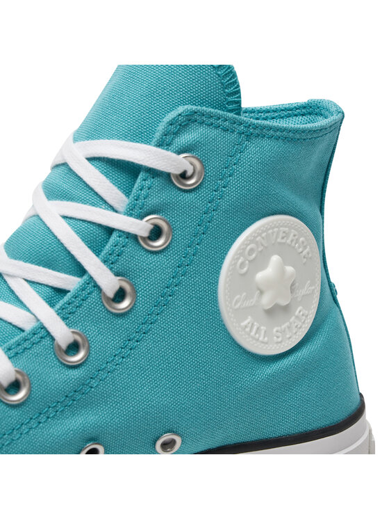 Converse Sneakers Chuck Taylor All Star Lift Platform Stars A06492C Turquoise Modivo