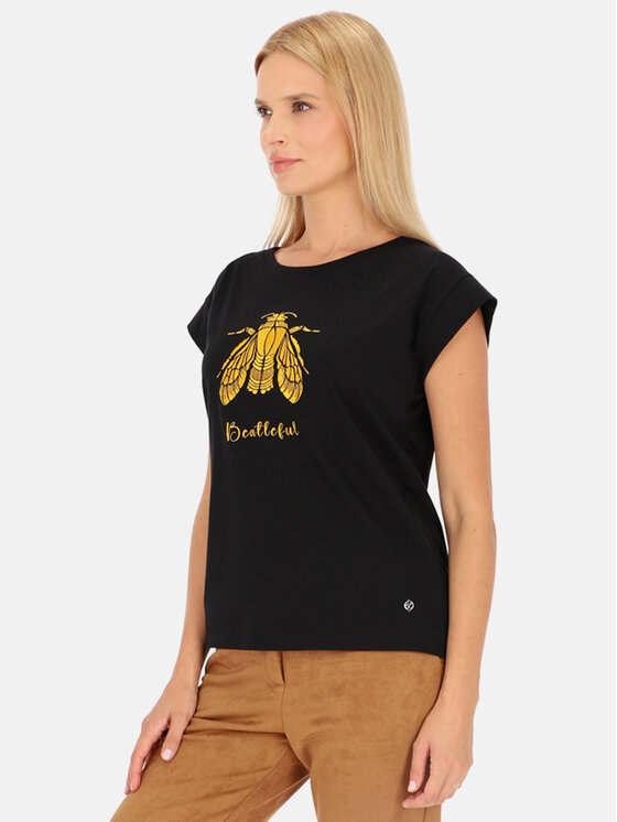 Smashed Lemon Smashed Lemon T-Shirt 24690 Czarny Regular Fit