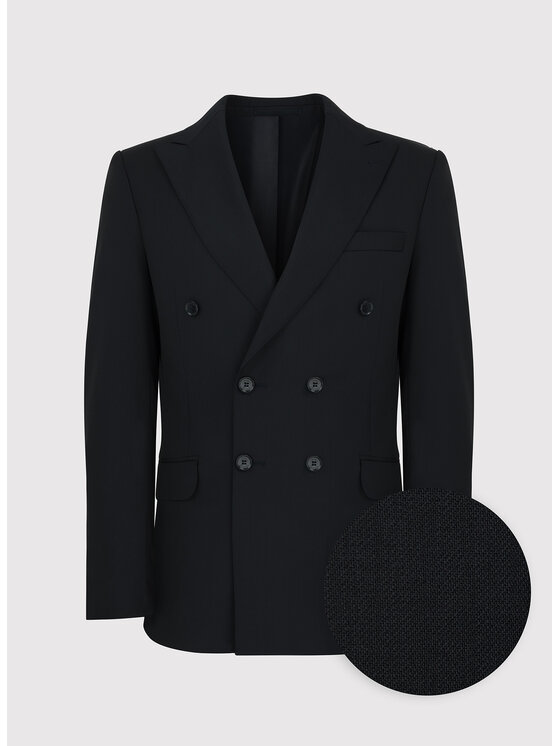 Pako Lorente Pako Lorente Marynarka P23WP-3G-037 Czarny Slim Fit