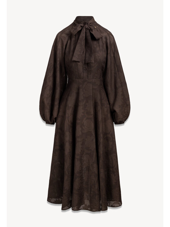 BIZUU BIZUU Koktejlové šaty AZENA A-LINE DRESS Hnědá Standard Fit