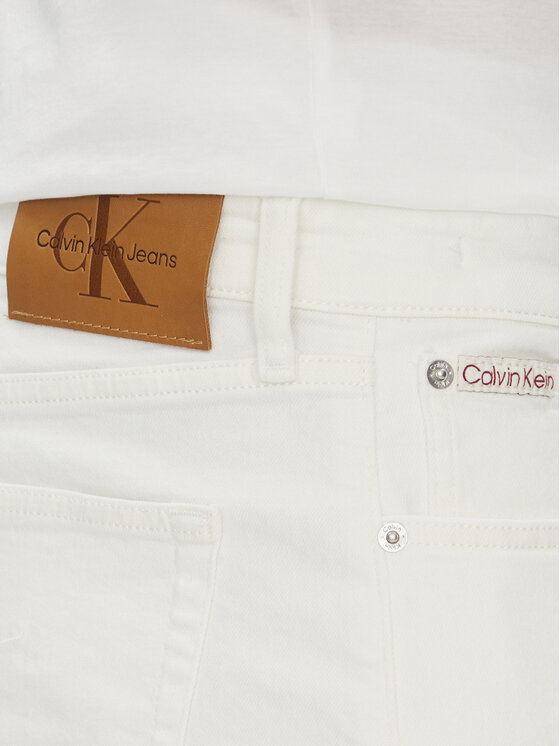 Calvin Klein Jeans Calvin Klein Jeans Jeans hlače J30J327541 Bela Slim Fit