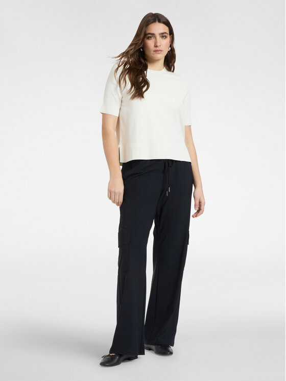 Elena Mirò Elena Mirò Sweter M072Z000837N011 Biały Regular Fit