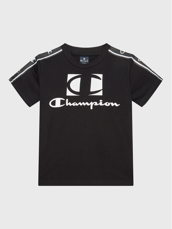 Champion Majica 306326 Črna Regular Fit