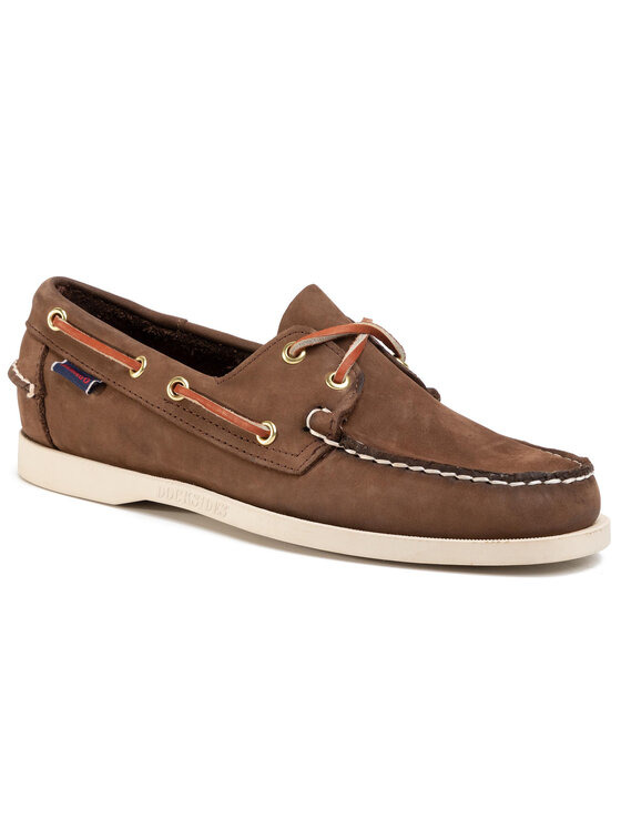 Sebago Mokasyny Docksides Portland Nubuck 7000GA0 Brązowy | Modivo.pl