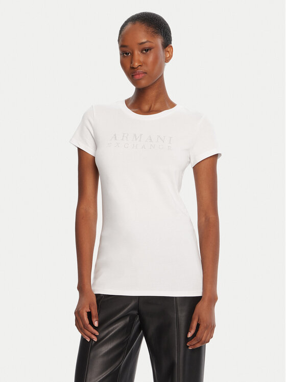Armani Exchange Armani Exchange T-shirt XW001349 AF17173 U0002 Bijela Regular Fit